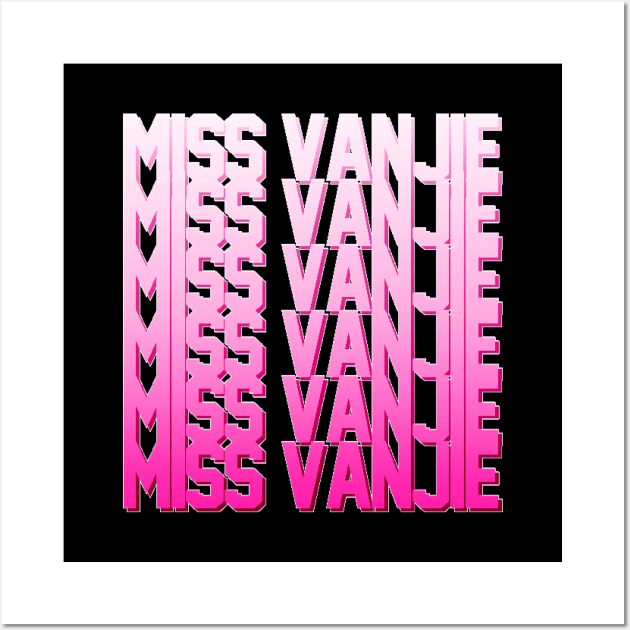 Miss Vanjie! (5) - Pastel Pink Gradient (Pink 2) Wall Art by mareescatharsis